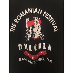 The Romanian Festival Dracula Fest‎ San Antonio TX T Shirt Sz S
